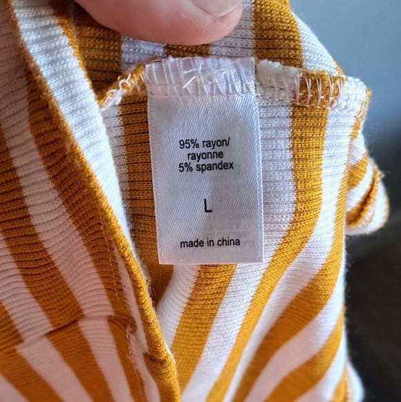 Striped Fall Midi Dress - Picture 2 of 4